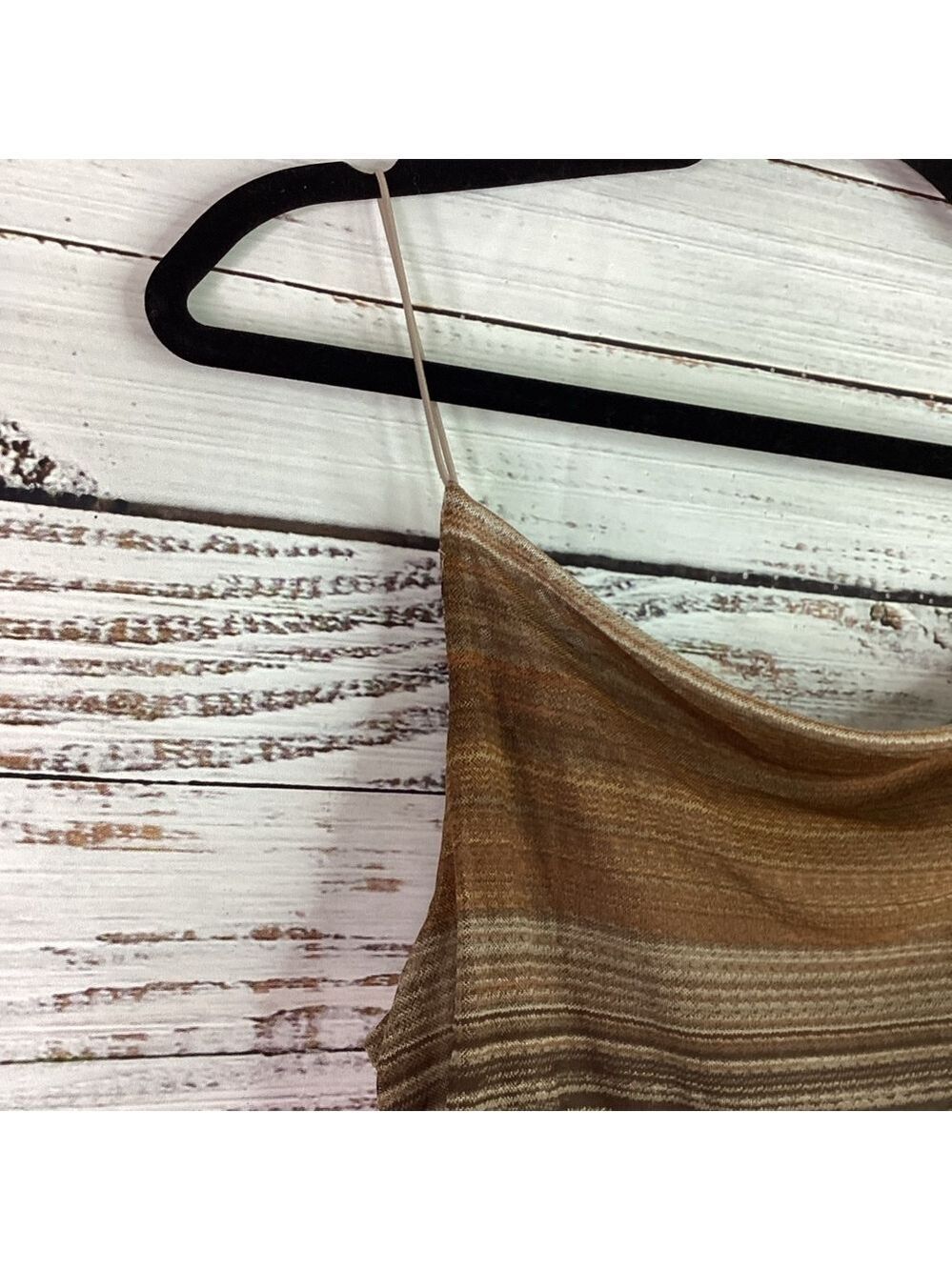 WILD FABLE SIZE S BROWN STRIPE SUMMER FALL DRESS NWT - Picture 7 of 13